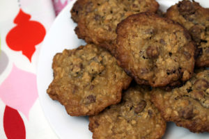 Gluten Free Oatmeal Raisinette Cookies ©heather irwin