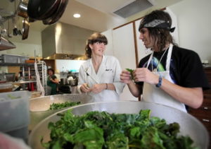 Students at the Ceres Project in Sebastopol. The teens will cook with Chef Duskie Estes at Zazu on April 13.