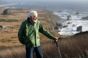 Bill Kortum feels fortunate to have a beautiful coastline to enjoy. Kortum has a trail named after him that begins at the mouth of the Russian River and ends at Wright's Beach in Bodega Bay. (photo by Christopher Chung)