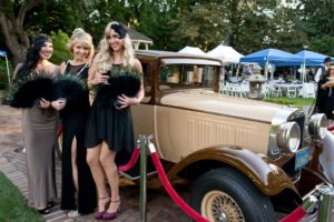 Tatiana Argenal, left, Liza Nichayeva and Amanda Muller during the National Alliance on Mental Illness (NAMI) Sonoma County Gatsby Gala at the McDonald Mansion, in Santa Rosa, Calif., on September 21, 2013. (Alvin Jornada / The Press Democrat)