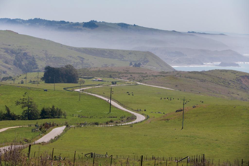 Meyers Grade Road winds its way to its intersection with the Pacific Coast Highway north of Jenner. (Charlie Gesell/The Press Democrat)