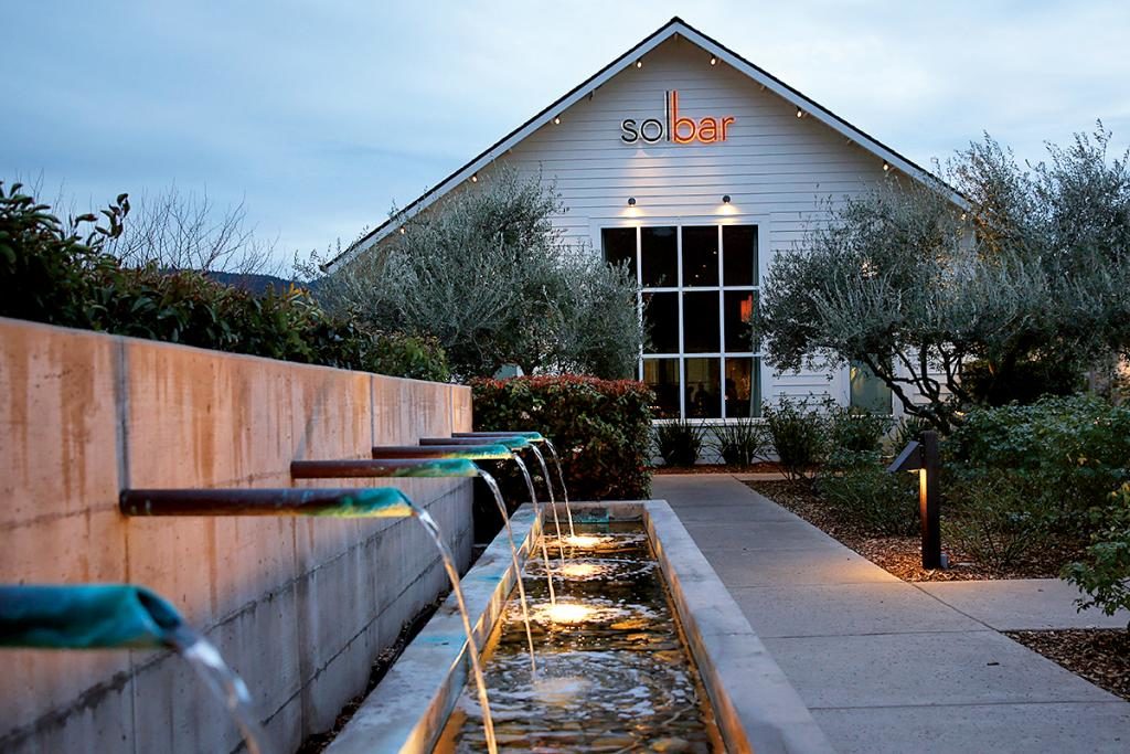 Sol Bar at the Solage Resort serves happy hour cocktails in Calistoga on Thursday, January 30, 2013. (Conner Jay/ Press Democrat)