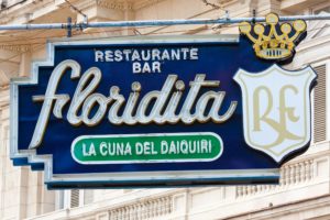 The Floridita bar in Cuba