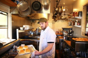 Preparing for Restaurant Week at Red's Apple Roadhouse Photo: Press Democrat