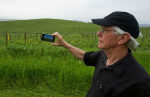 National Geographic photographer Charles O'Rear stands in the spot near Sonoma, CA where he photographed the "Bliss" photo that came as the desktop default on Windows XP machines. The image has been declared the most viewed photo of all time. (John Burgess/The Press Democrat)
