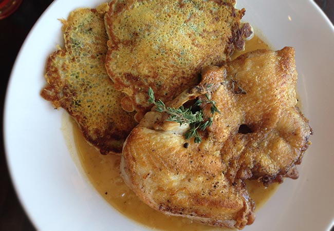 Roast chicken from Pullman Kitchen in Santa Rosa. Photo: Heather Irwin