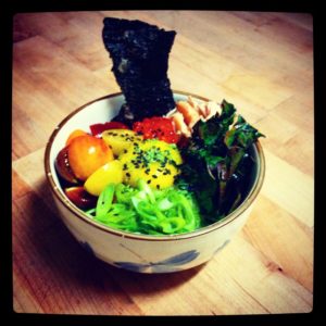 Donburi at Ramen Gaijin, a new pop-up ramen bar. Photo stolen from the Ramen Gaijin Faceboook Page.