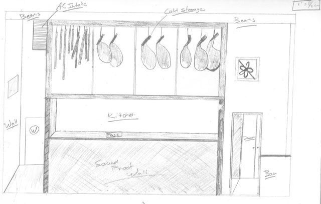 Chef Dustin Valette's drawing for a new charcuterie box at his forthcoming restaurant.