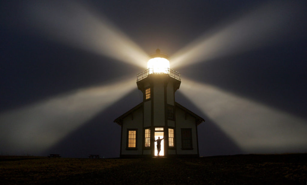 3/4/2007: 32: Lighthouse keeper Jim Kimbrell oversaw the restoration of Point Cabrillo Light Station. "We really wanted people to be able to see how magical this place is at night," he says. PC: Savor Spring 2007/--Jim Kimbrell (CQ) the light keeper at the Point Cabrillo lighthouse in Mendocino County (Kent Porter / The Press Democrat) Spring Savor 2007