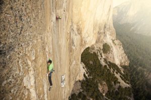 In January, Santa Rosa native Kevin Jorgeson and partner Tommy Caldwell climbed onto the rim of El Capitan and into history. Hand over hand against the granite, their lives changed forever. (photo by Corey Rich)