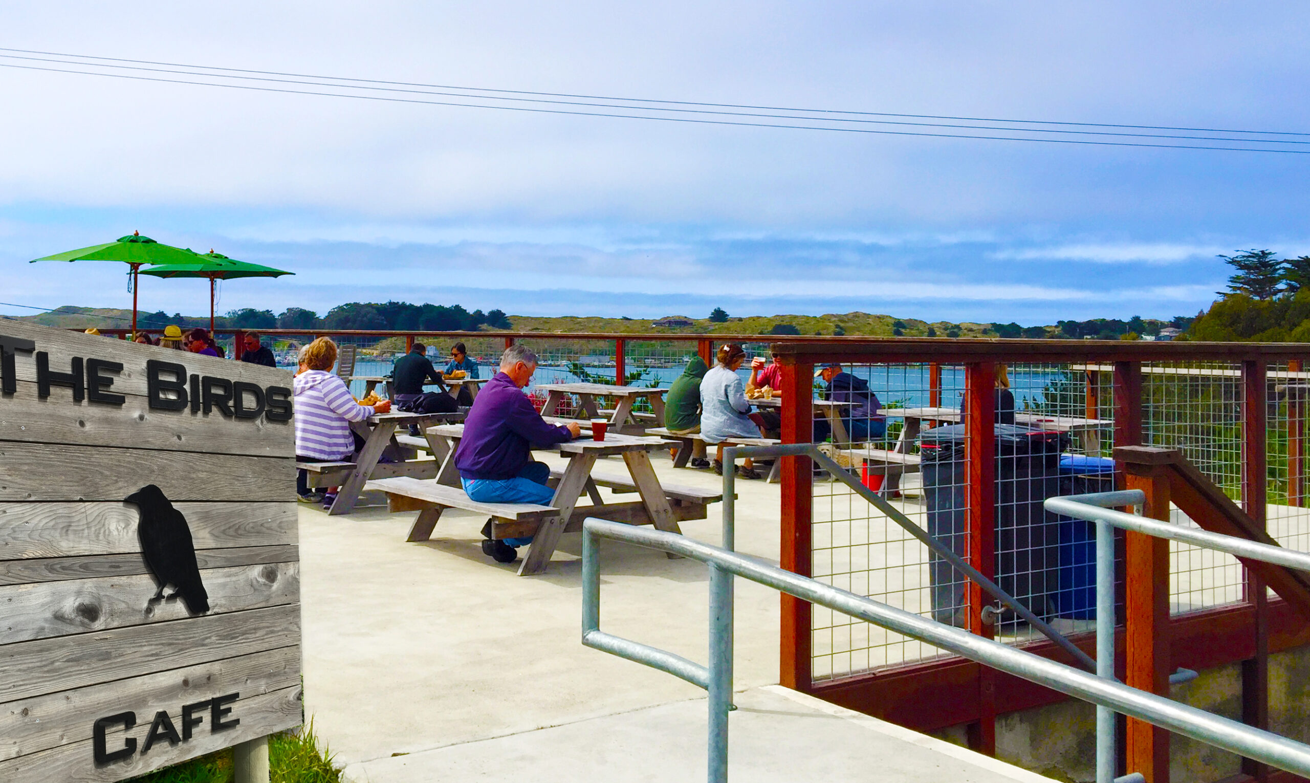 The Birds Cafe in Bodega Bay serves up casual food with a million dollar view
