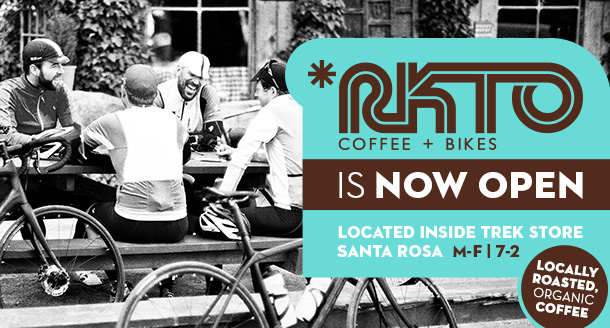RKTO Coffee and Tea has opened in Santa Rosa at the Trek Bicycle Store