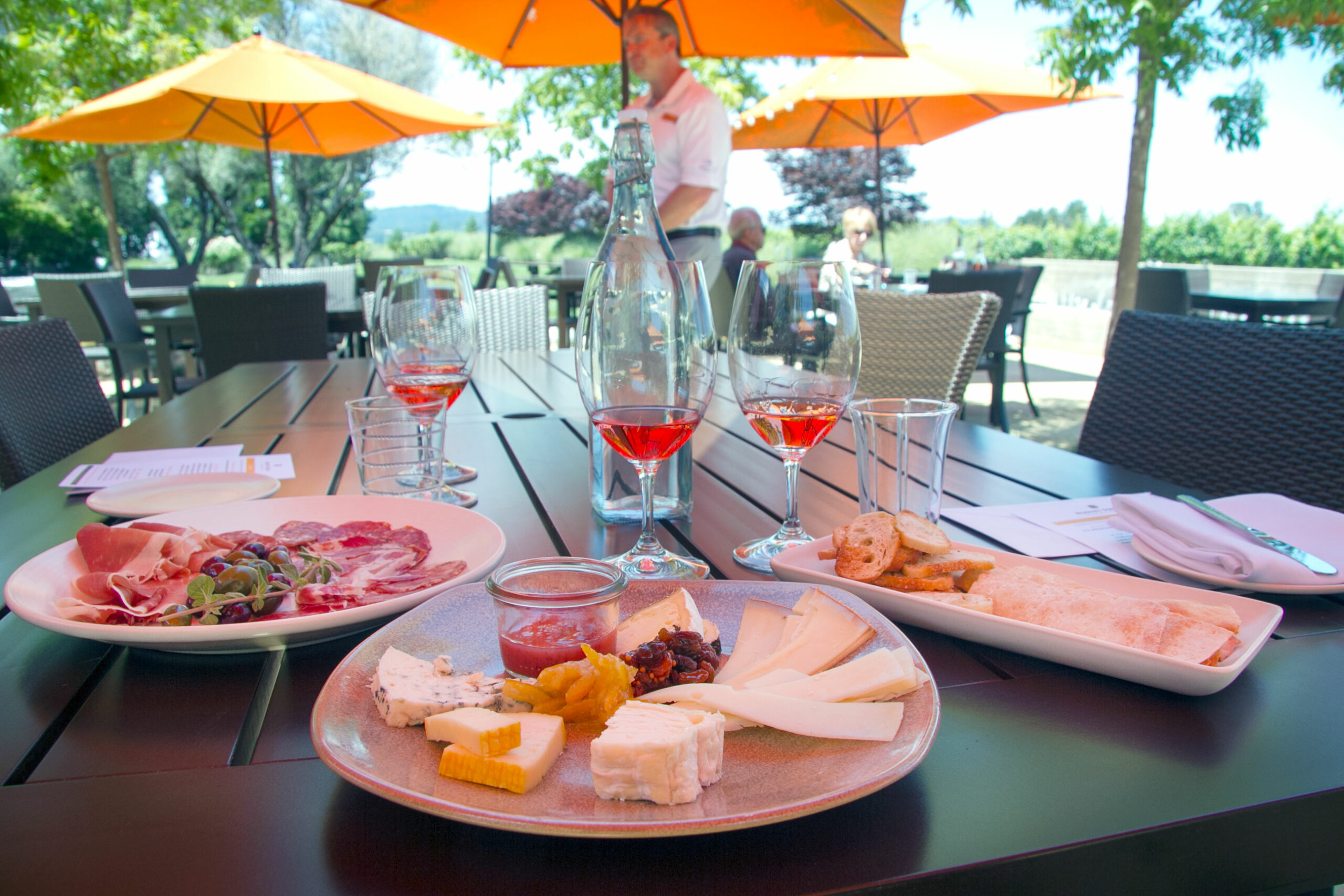 The Terrace at Rodney Strong Vineyards has opened with a luxe pairing menu. Photo: Heather Irwin.