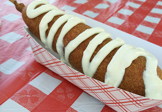 Behold, the Sonoma County Fair Food winner, 2015; The Lobster Corn Dog