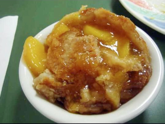 Peach Cobbler at Terry's Southern Style Fish and BBQ. Photo from Facebook