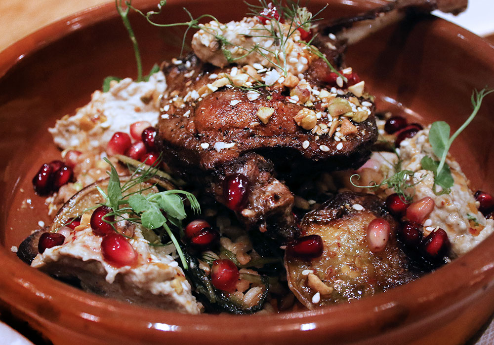 Roasted duck at SHED Cafe in Healdsburg, California. Photo: Heather Irwin.