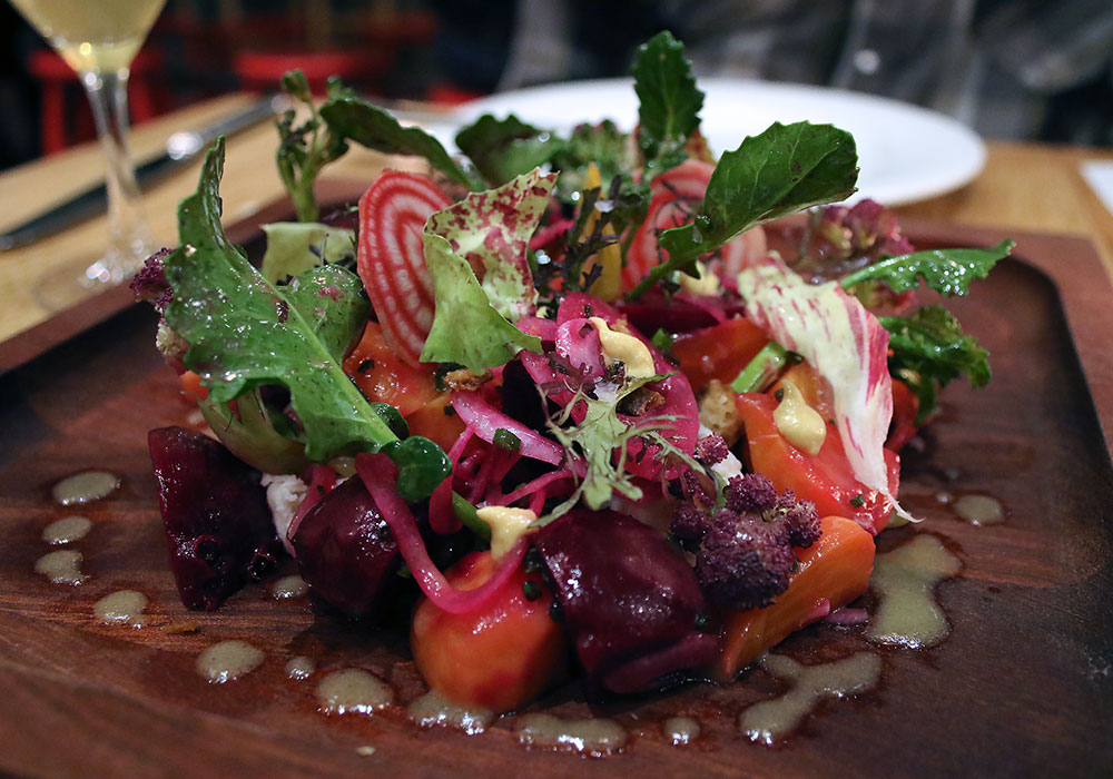 Farro salad at SHED Cafe in Healdsburg, California. Photo: Heather Irwin.