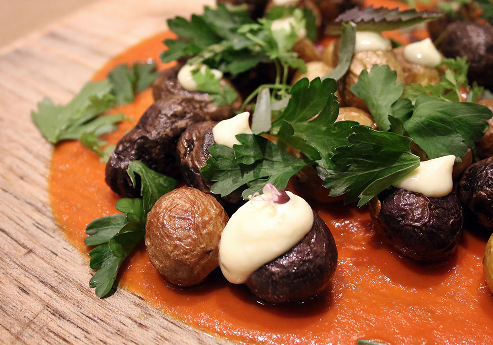 Roasted potatoes at SHED Cafe in Healdsburg, California. Photo: Heather Irwin