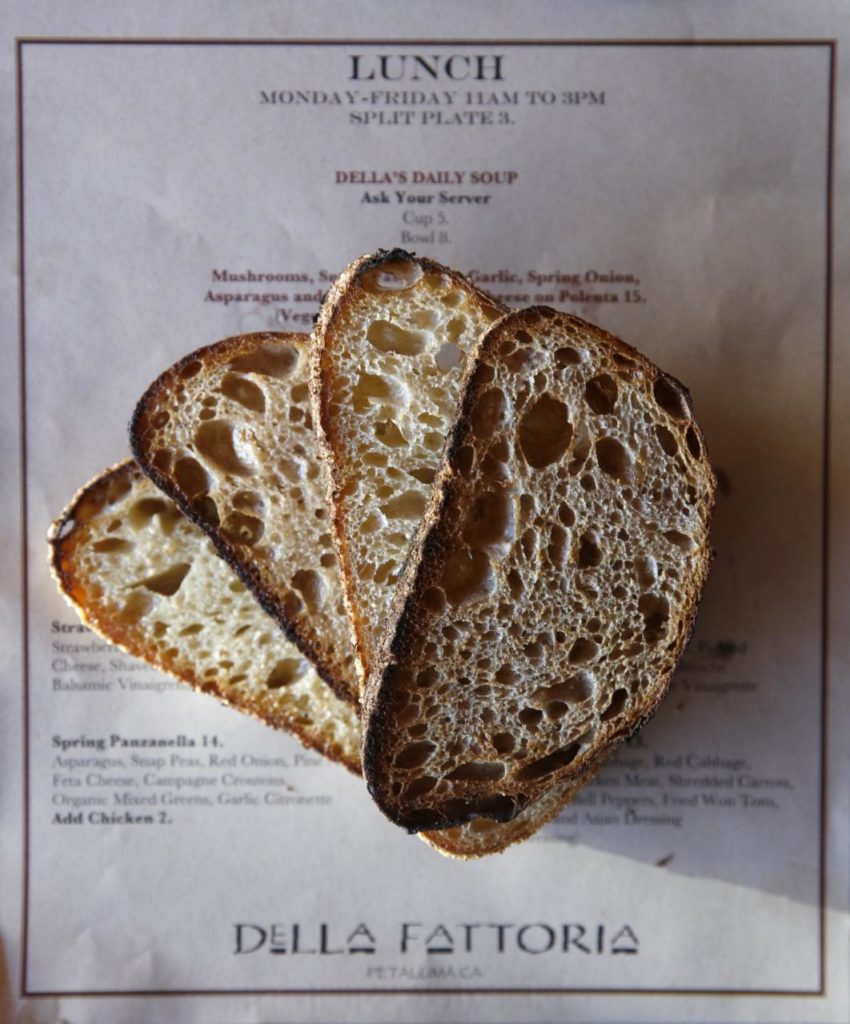 Toast from Della Fattoria in Petaluma. Though deceptively simple, this longtime bakery does toast right. Topped with Rancho Gordo beans, smoked salmon or even ricotta and honey (or all three), it’s a Petaluma tradition. 141 Petaluma Blvd N, Petaluma CA, 707-763-0161, dellafattoria.com (Photo: Beth Schlanker)