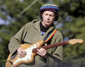 6/13/2009:B1: Eyes closed, Steve Kimock performs Friday. PC: Steve Kimock performs during the 31st Annual Harmony Festival held at the Sonoma County Fairgrounds in Santa Rosa, Friday June 12, 2009.