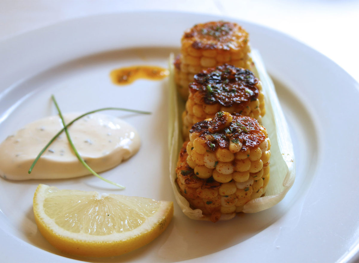 Elote at Guiso Latin Fusion Kitchen in Healdsburg (Heather Irwin, PD)