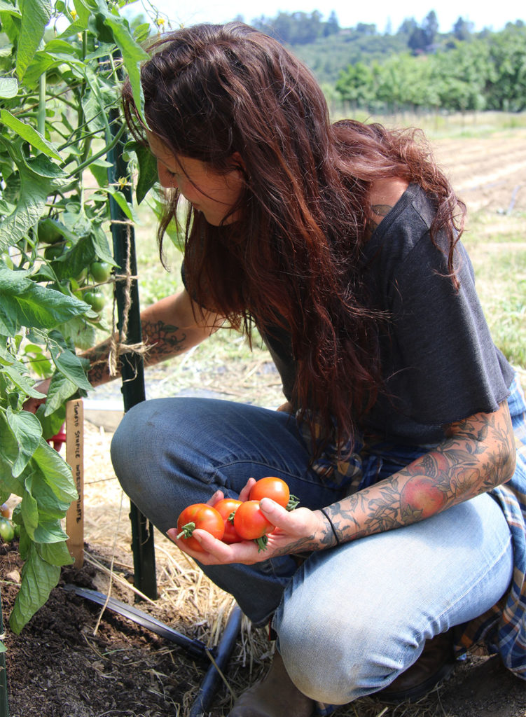Katina Connaughton at Single Threads Farm in Healdsburg. Heather Irwin