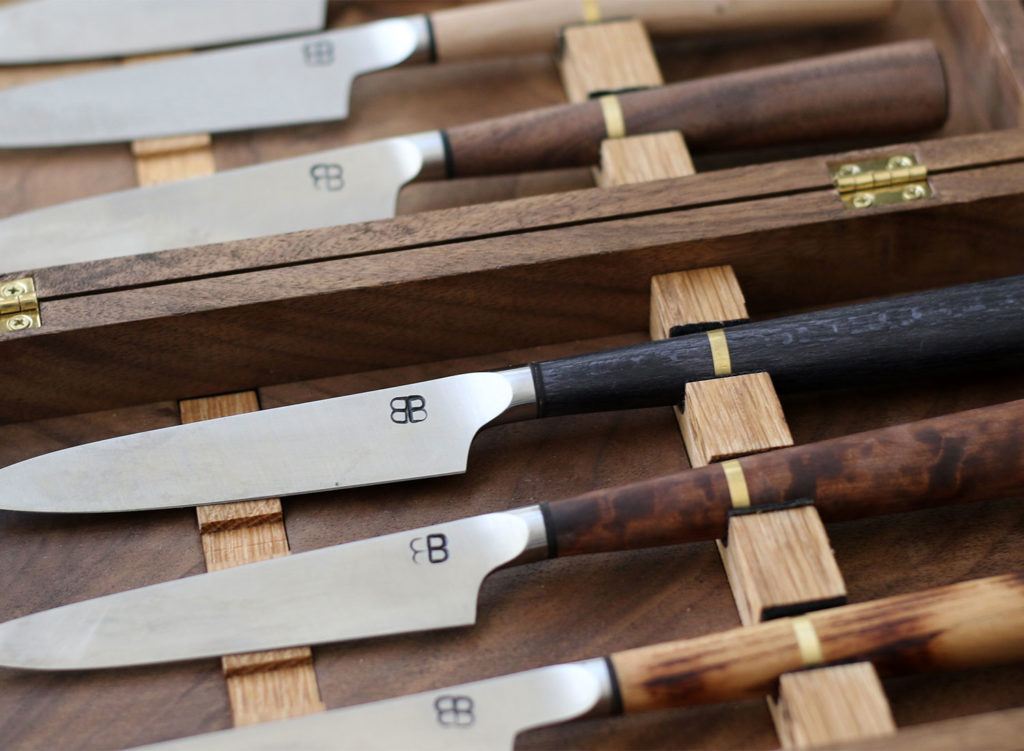 Special knives for Single Thread Farms Restaurant in Healdsburg. Heather Irwin/PD