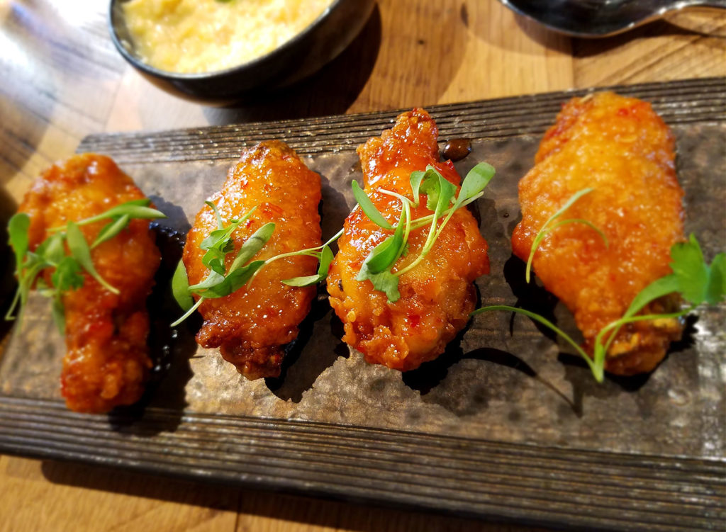 The famous chicken wings at Two Birds One Stone in St. Helena. Heather Irwin/PD