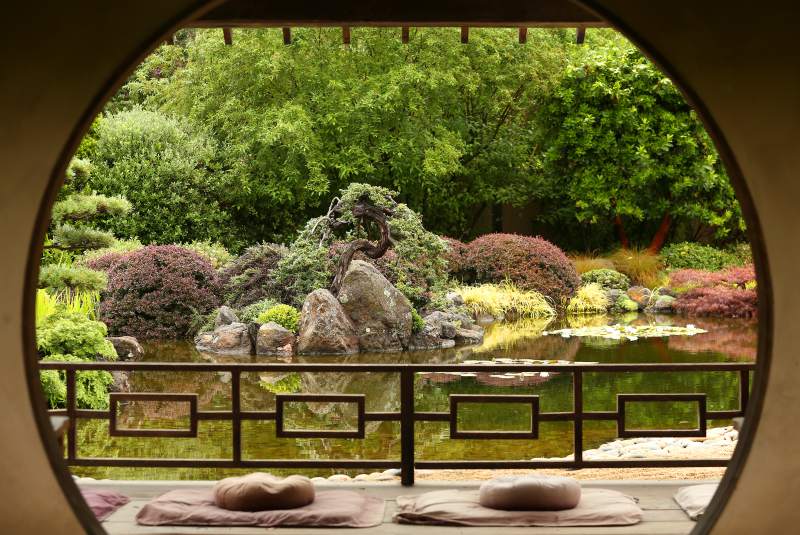 Splurge on a spa day. Here is the meditation garden at Osmosis Day Spa Sanctuary in Freestone. (Christopher Chung/ The Press Democrat, 2013)