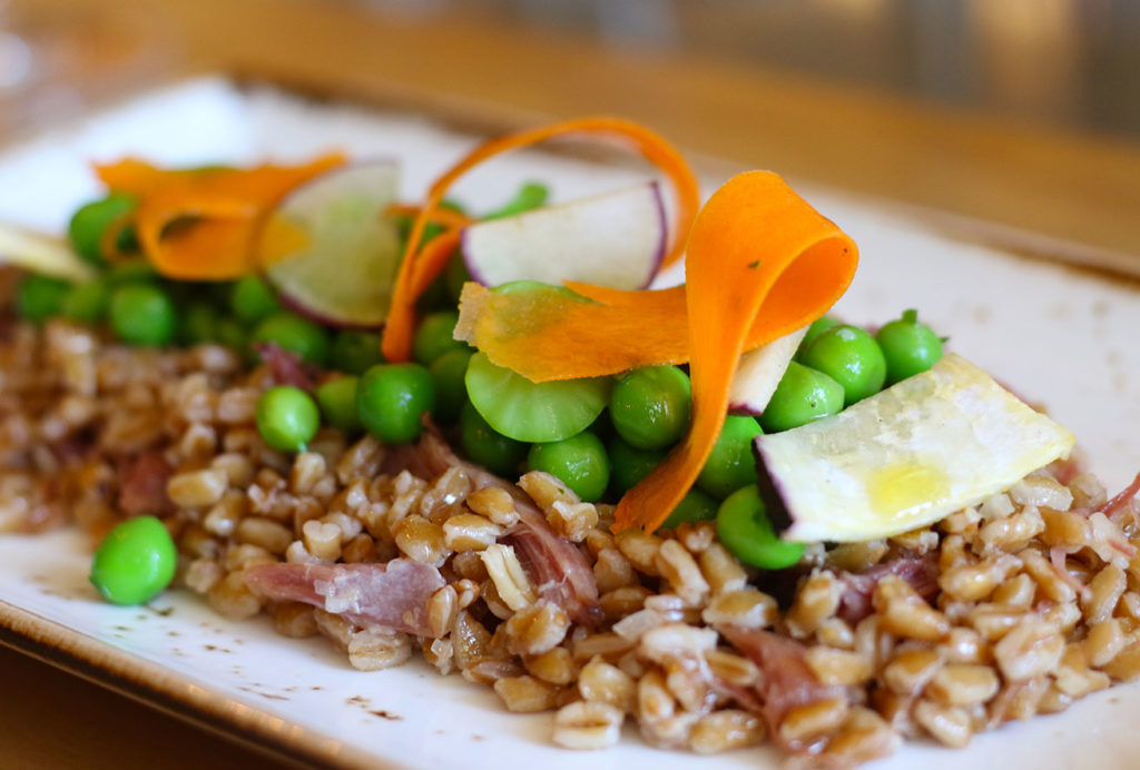 Farro and ham hock at The County Bench in Santa Rosa. Heather Irwin/PD