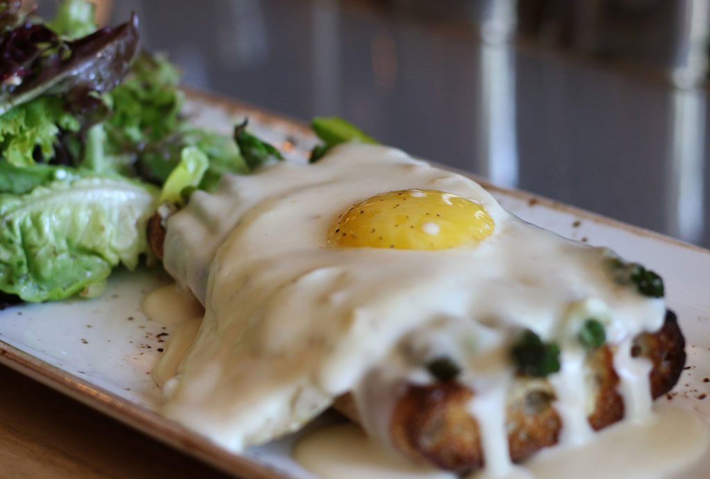 Croque Madame at The County Bench in Santa Rosa. Heather Irwin/PD