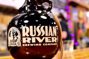 Russian River Brewing Company growlers. (Photo by Tim Vallery)