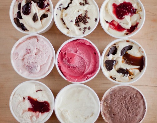 A selection of Nimble & Finn's ice cream in Guerneville. (Photo courtesy of Nimble & Finn's)