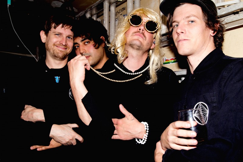 Portland band STRFKR backstage at Mystic Theatre in Petaluma. (Estefany Gonzalez) 
