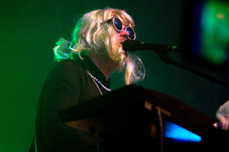 Singer Josh Hodges of STRFKR performs at Mystic Theatre in Petaluma. (Estefany Gonzalez)