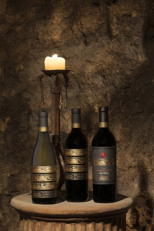 Toast to GoT with your choice of a Chardonnay, red blend, or Cabernet Sauvignon (Photo courtesy of Vintage Wine Estates)
