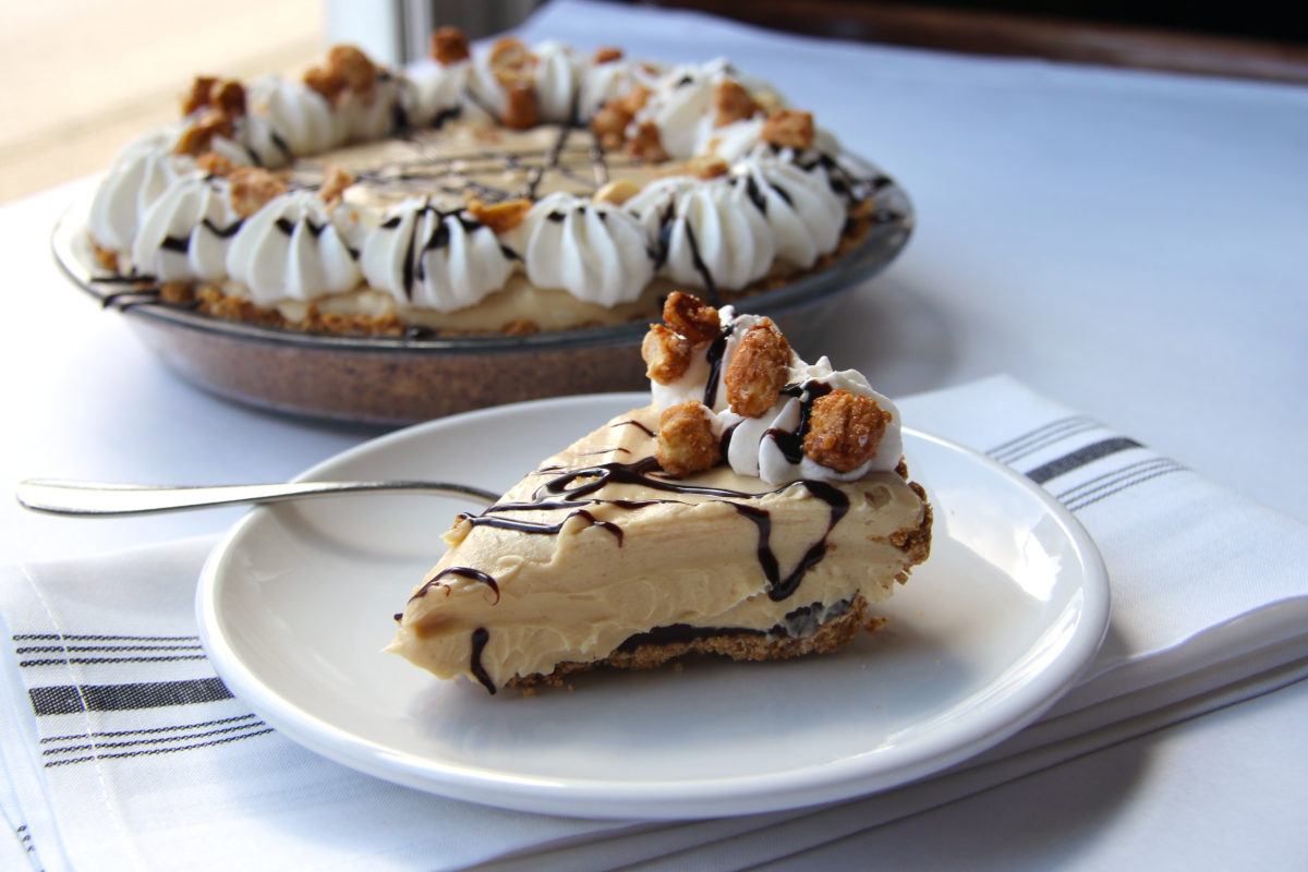 Peanut butter pie at Hazel restaurant in Occidental. (Heather Irwin/The Press Democrat)