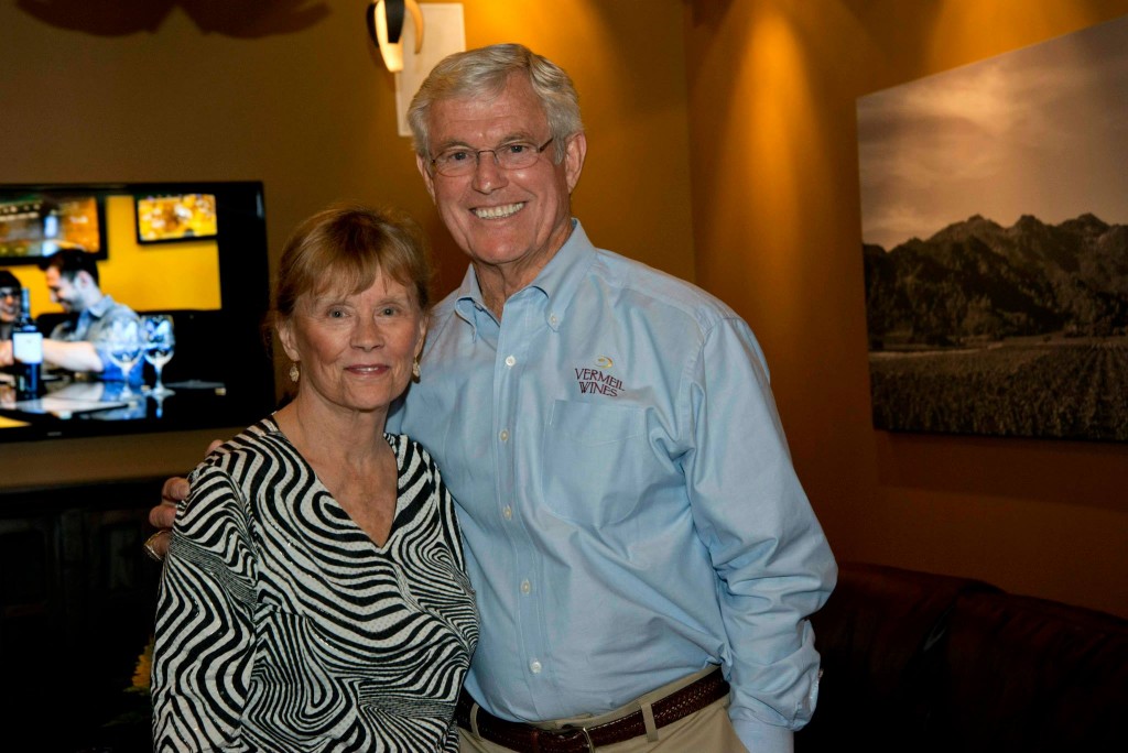 Former NFL coach Dick Vermeil, and his wife Carol, own Vermeil Wines in Napa (Photo courtesy of Vermeil Wines)