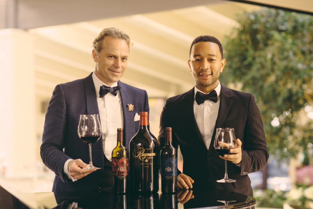 Musician John Legend (left) teamed up with vintner Jean-Charles Boisset to create his own LVE wine (Photo courtesy of Boisset Collection)