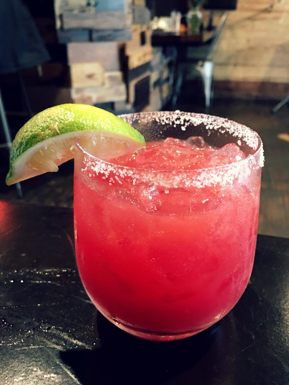 Blood orange margarita at Oso Sonoma in Sonoma, California