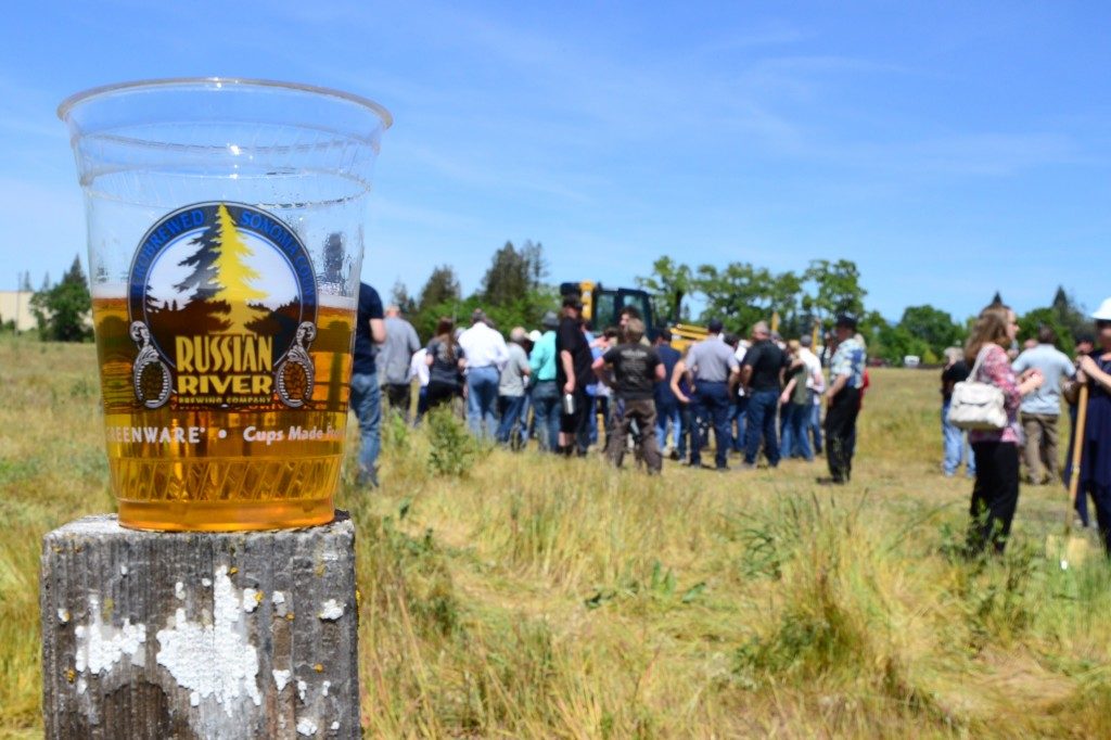 Russian River Brewing Company brought several types of beers to celebrate the ground breaking of their new facility in Windsor. (Photo Tim Vallery)