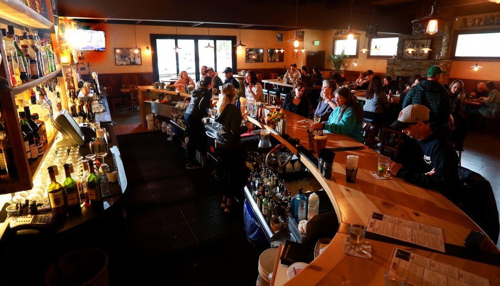 The remodeled Joe's Bar inside Negri's Italian Dinners and Joe's Bar in Occidental. (John Burgess)