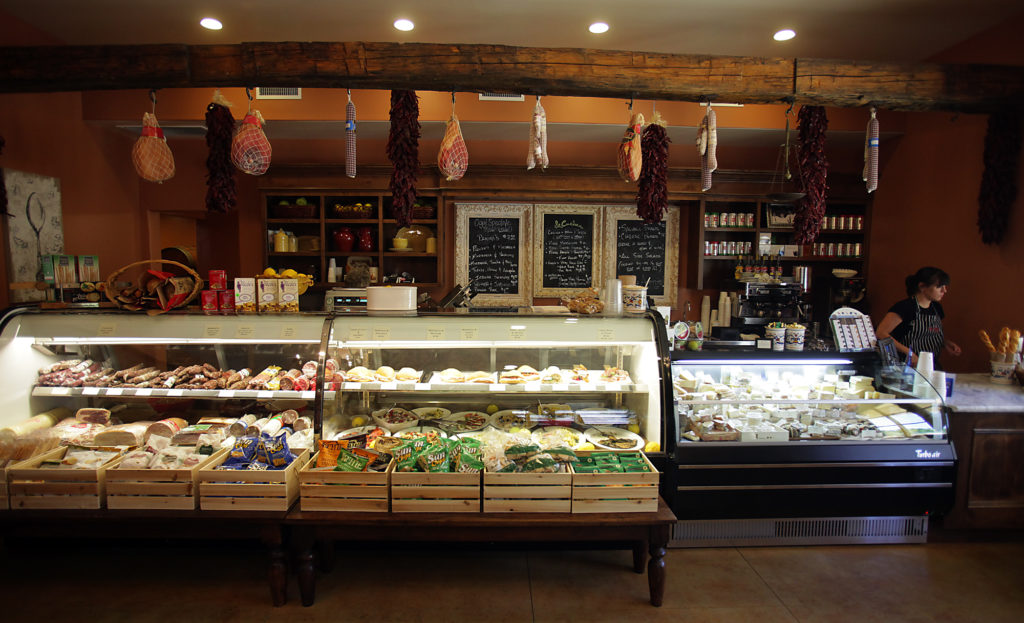 9/26/2012: D8: PC: The deli counter at VJB Vineyards and Cellars in Kenwood.