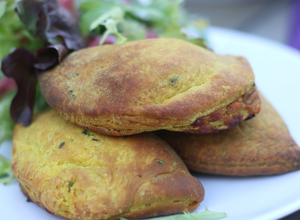 Vegetable patties at Revibe Cafe and Scoop Shop in Sebastopol. Heather Irwin/PD