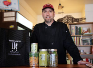 A partial “share” of Chef Rob Hogencamp’s weekly pickup at Three Leaves Comunity Supported Kitchen in Santa Rosa. Heather Irwin/PD