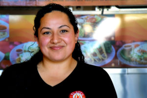 Yvette Vega, co-owner of El Roy’s Mexican Grill, in Petaluma. Heather Irwin/PD