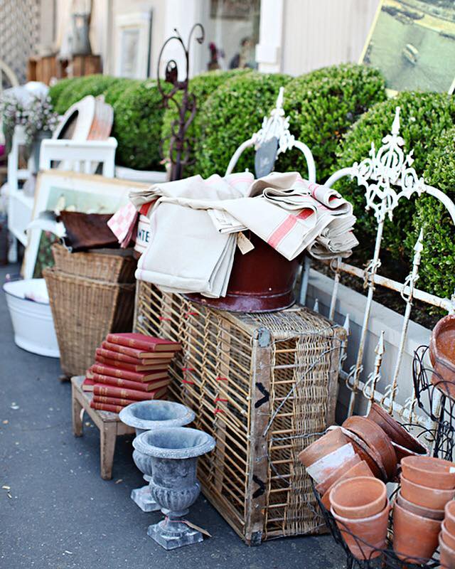 French antiques at the French Flea Market in Sonoma, California