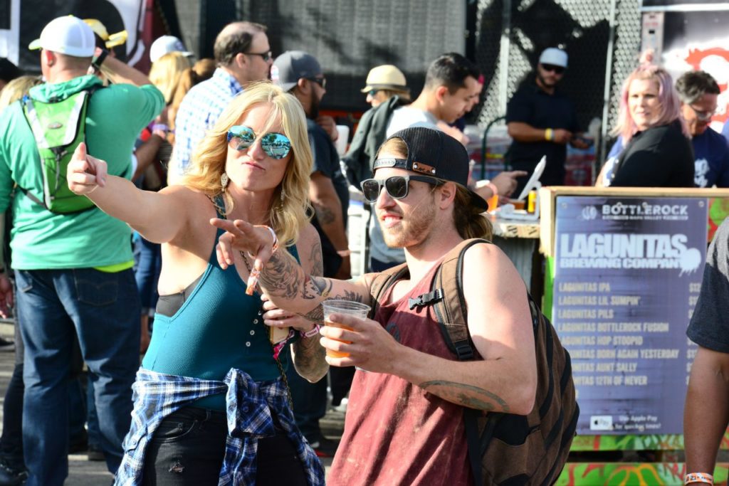 The beer garden at BottleRock Napa Valley. (Tim Vallery)