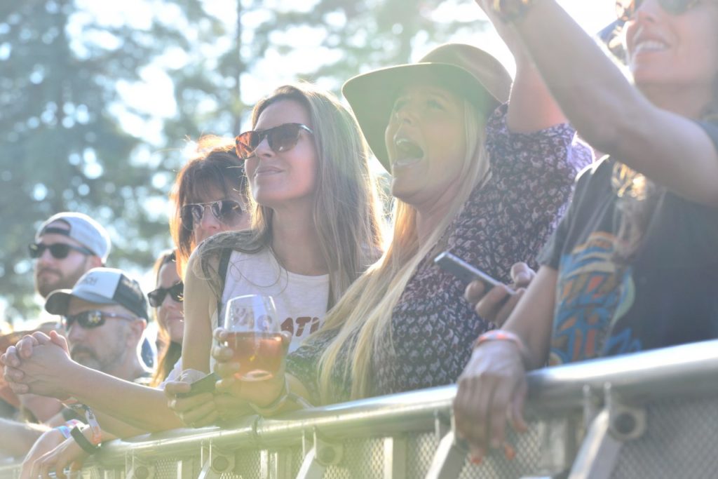 Concert goers enjoying craft beer and wine to the tunes of BottleRock Napa Valley. (Tim Vallery)