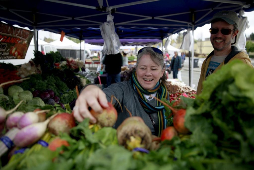 Rohnert Park Certified Farmers Market, Fridays June 2 through Aug. 25 from 5 p.m. to 8 p.m. at 500 City Center Drive; communityfarmersmarkets.com. (Photo by Beth Schlanker)